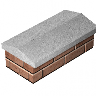 16" (405X915mm) Straight Twice Weathered Coping (Cop131) (15)