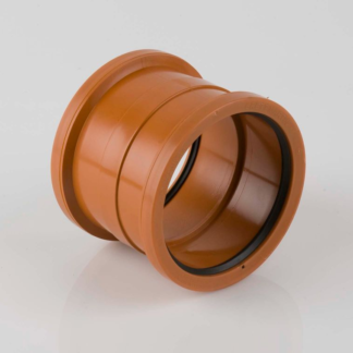 110mm Double Socket PVC (BS) Straight Coupler (20) (B5001)