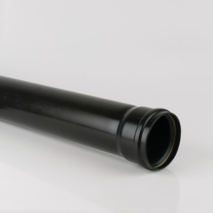 Soil 110Mm Pipe En1329 3M S/S Black (BS414B) (2)