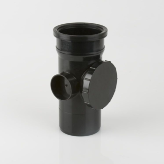 Soil 110Mm Access Pipe Black (BS410B)