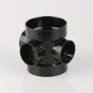 Soil 110Mm Short Boss Pipe Black (BS425B)