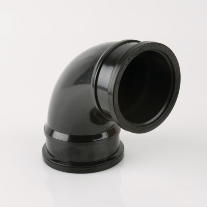 Soil 100Mm 92.5 Deg D/S Bend Black (BS480B) (10)